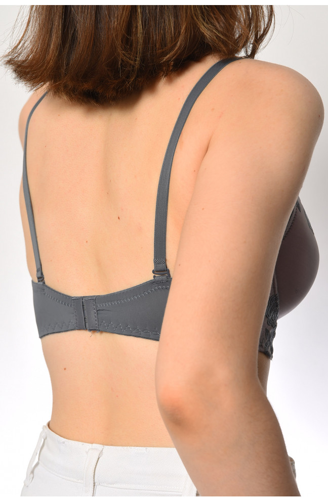 Бюстгальтер женский серого цвета чашка D 181581L