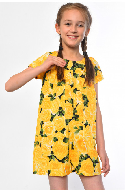 Комбинезон детский для девочки желтого цвета 182815L