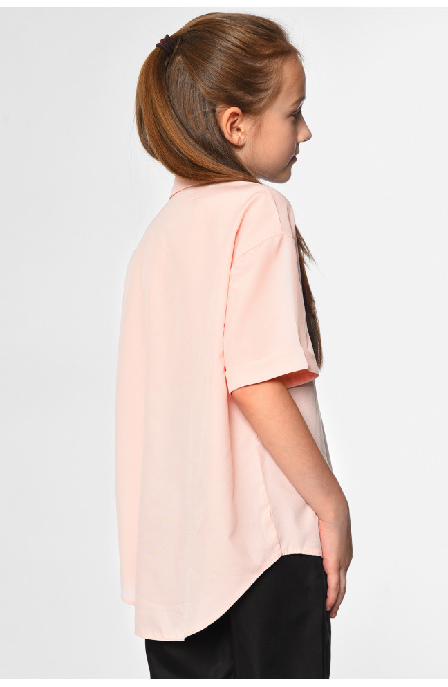 Блуза подростковая для девочки светло-розового цвета 183149L
