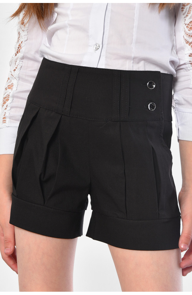 Шорты детские для девочки черного цвета 183220L