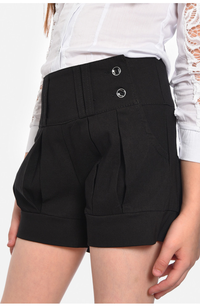 Шорты детские для девочки черного цвета 183220L