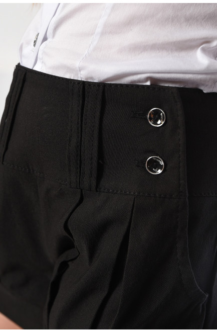 Шорты детские для девочки черного цвета 183220L