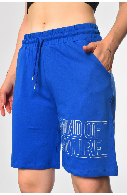 Шорты женские синего цвета 183539L