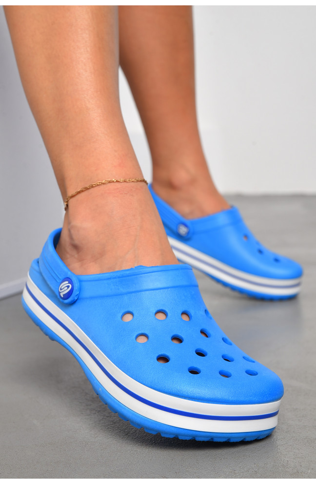 Кроксы женские синего цвета 184124L