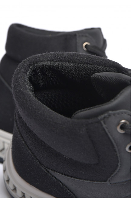 Ботинки мужские демисезонные черного цвета 184270L