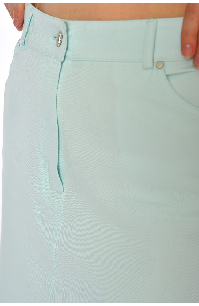 Юбка женская мятного цвета 184387L