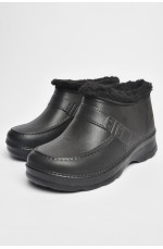 Галоши мужские на меху черного цвета 184478L