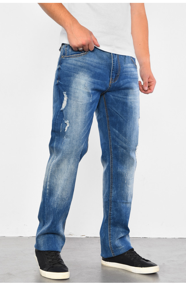 Джинсы мужские синего цвета 184839L