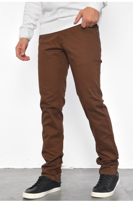 Брюки мужские коричневого цвета 185129L