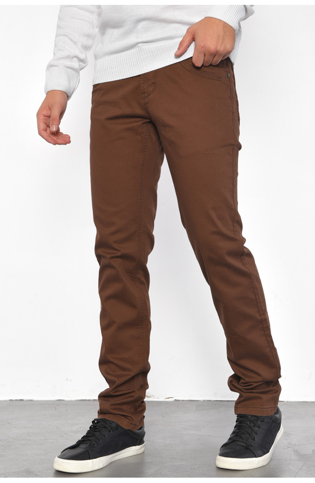 Брюки мужские коричневого цвета 185129L