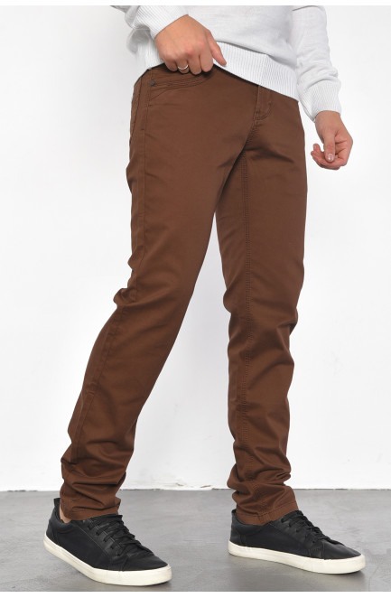 Брюки мужские коричневого цвета 185129L