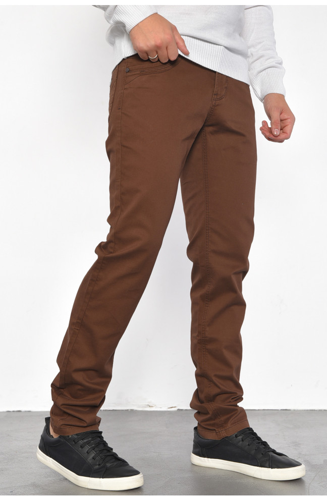 Брюки мужские коричневого цвета 185129L