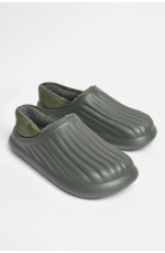 Галоши мужские на меху цвета хаки 186534L