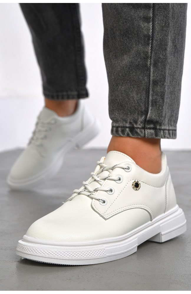 Туфли женские белого цвета 186668L