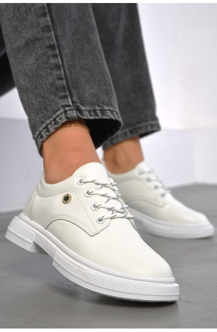 Туфли женские белого цвета 186668L