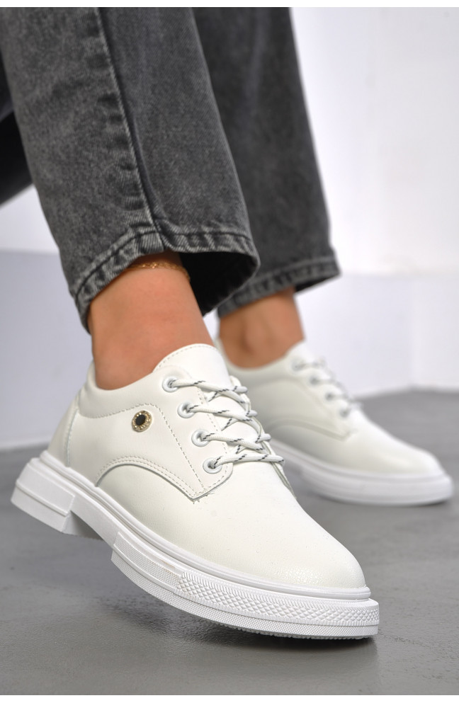 Туфли женские белого цвета 186668L