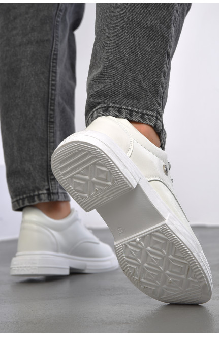 Туфли женские белого цвета 186668L