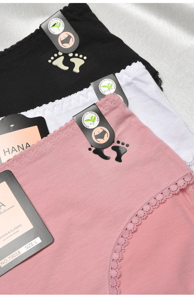 Набор трусов женских полубатальных 3 штуки 188590L