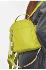 Рюкзак женский из экокожи зеленого цвета 189016L