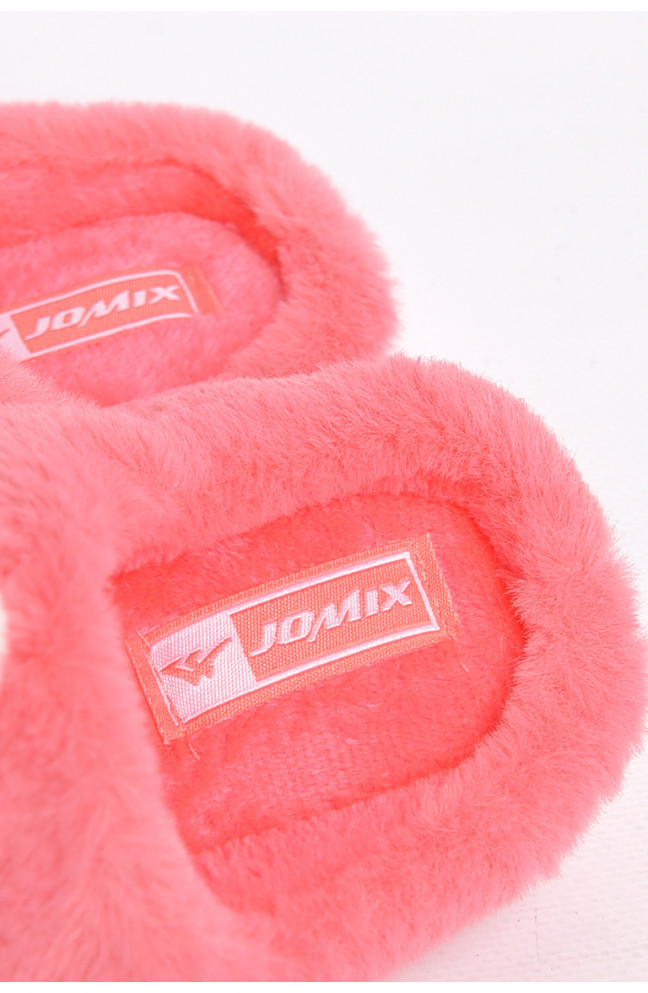 Тапочки детские розового цвета с мехом 189051L