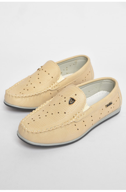 Мокасины детские бежевого цвета 189485L