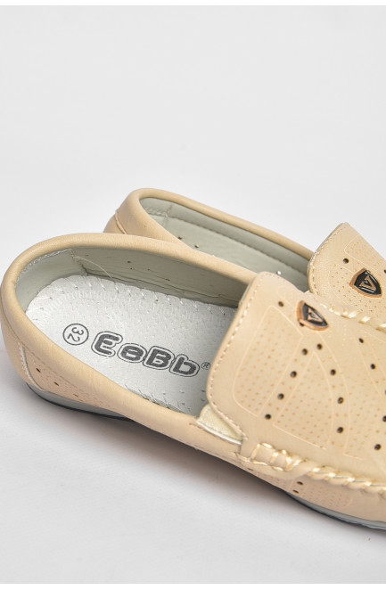 Мокасины детские бежевого цвета 189485L