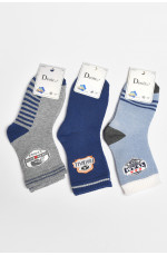 Набор носков махровых детских для мальчика 3 штуки 189487L