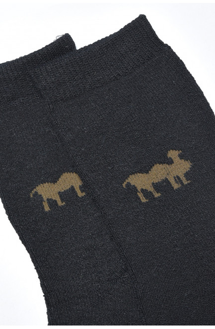 Носки мужские махровые черного цвета 190390L