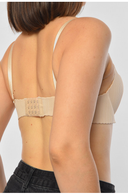 Бюстгальтер женский бежевого цвета чашка В 190438L