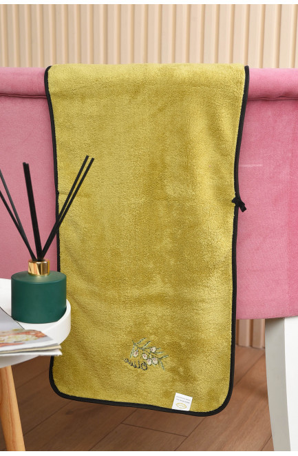 Полотенце кухонное микрофибра оливкового цвета размер 35*70 см 191844L