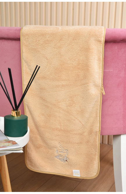 Полотенце кухонное микрофибра бежевого цвета размер 30*65 см 191850L