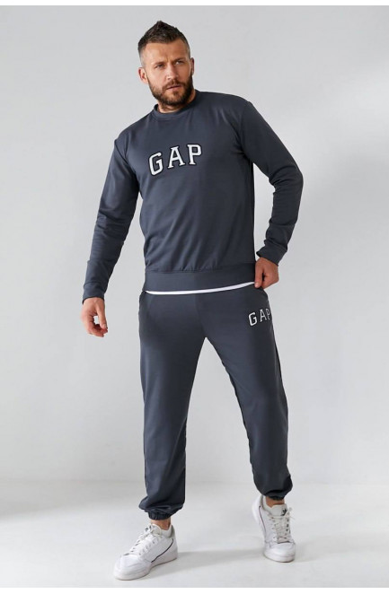 Спортивный костюм мужской графитового  цвета 192785L