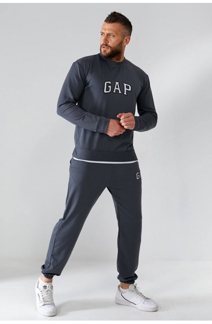 Спортивный костюм мужской графитового  цвета 192785L