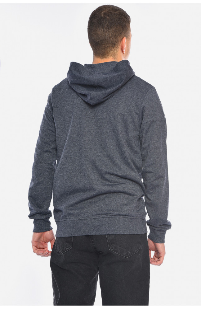 Кофта мужская на молнии темно-серого цвета 193028L