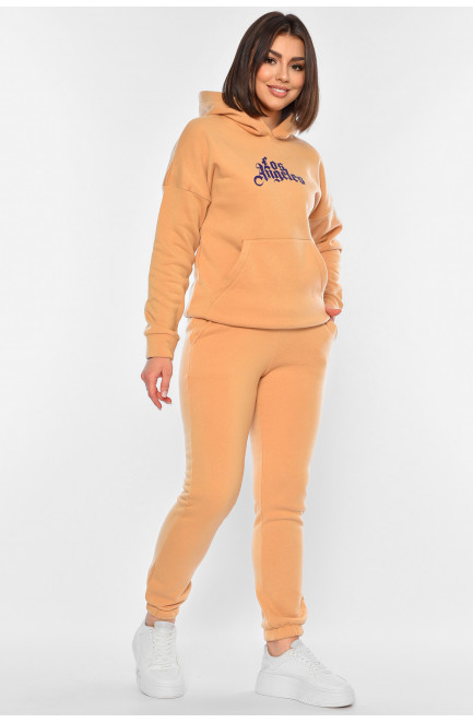 Спортивный костюм женский бежевого цвета 193903L