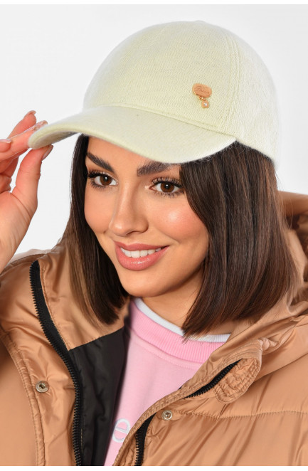 Кепка женская ангоровая мятного цвета 194741L