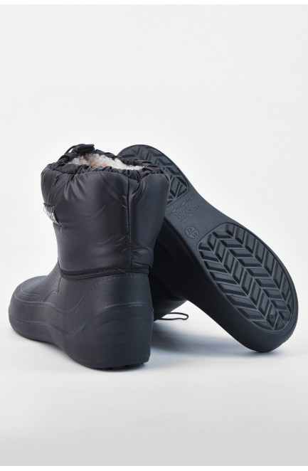 Дутики мужские пена на меху черного цвета 194800L