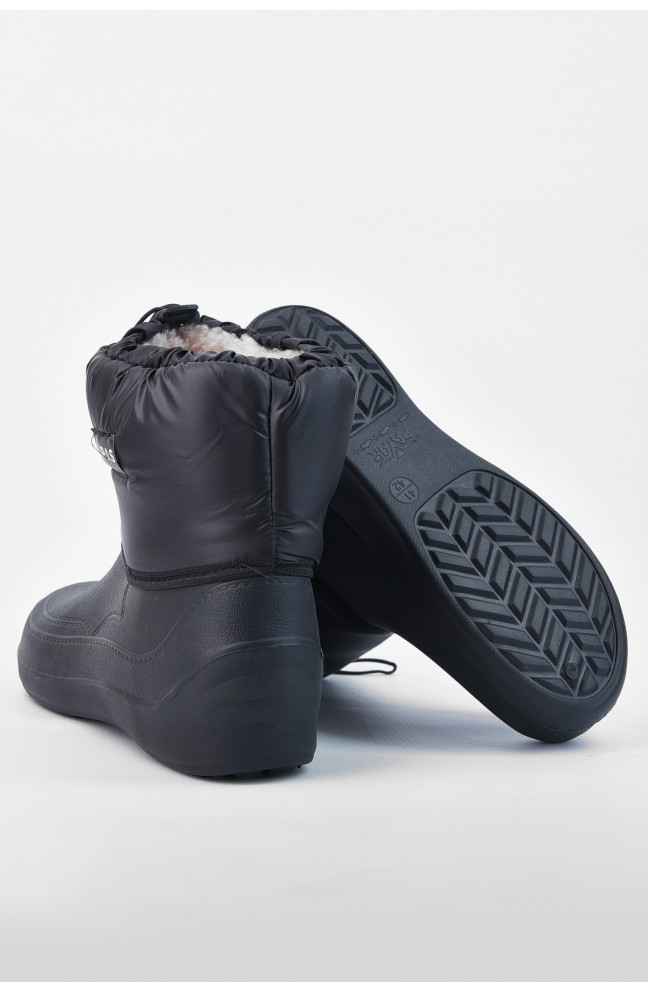 Дутики мужские пена на меху черного цвета 194800L