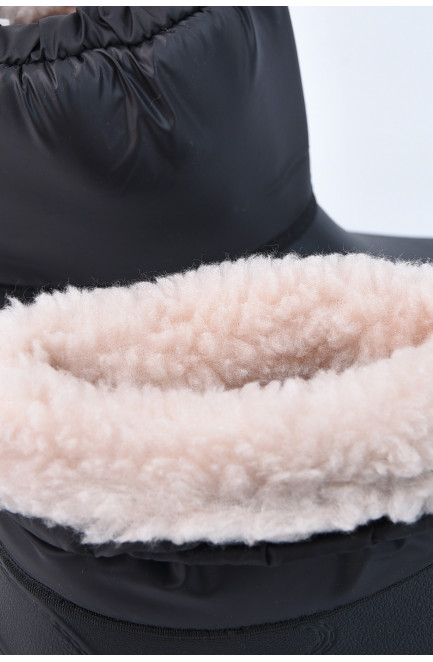 Дутики мужские пена на меху черного цвета 194800L