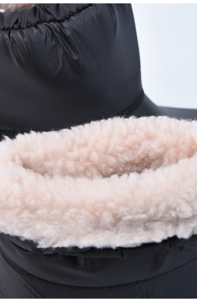 Дутики мужские пена на меху черного цвета 194800L