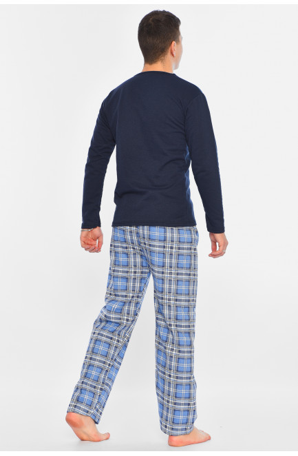 Пижама мужская утеплённая тёмно-синего цвета 196170L