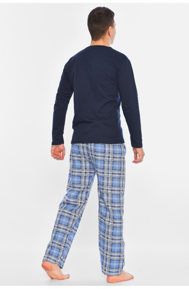 Пижама мужская утеплённая тёмно-синего цвета 196170L