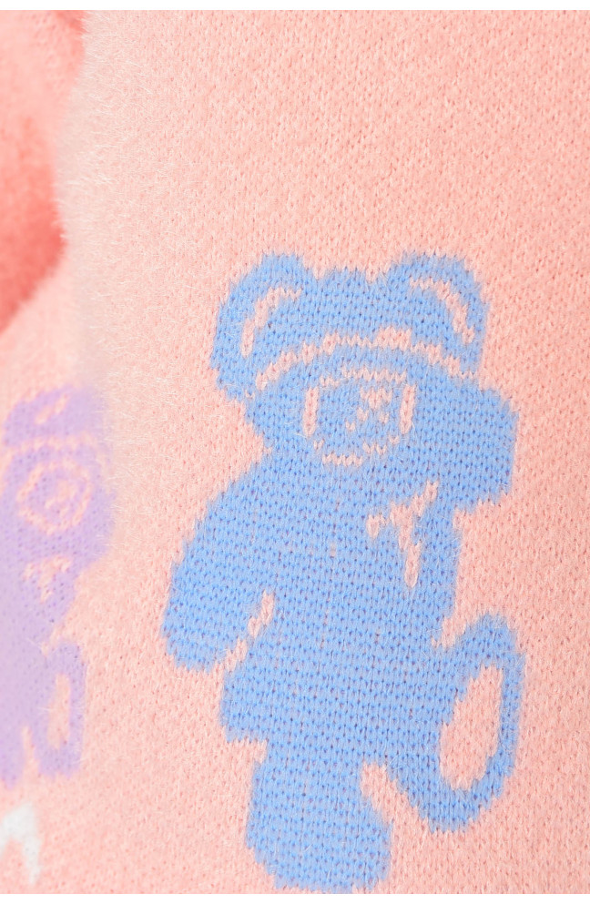 Свитер детский для девочки розового цвета 196215L