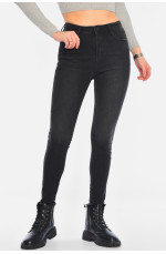 Джинсы женские скинни черного цвета 196229L