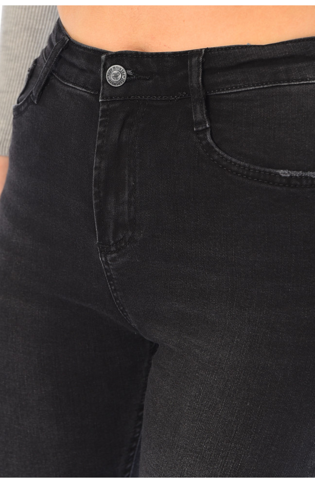 Джинсы женские скинни черного цвета 196229L