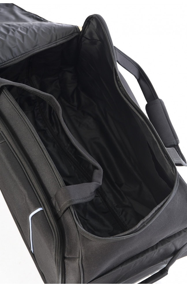 Чемодан дорожный на 3 колесах черного цвета 80л 196315L