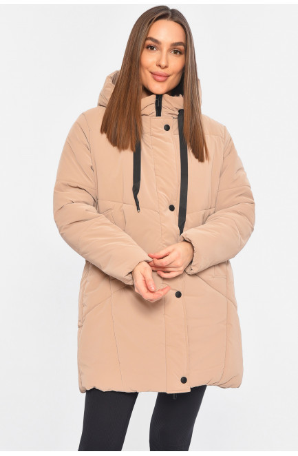 Куртка женская демисезонная бежевого цвета 196407L