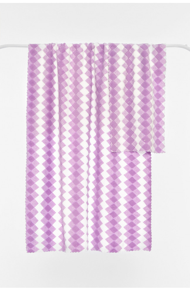Набор полотенец из микрофибры банное+для лица сиреневого цвета 196439L