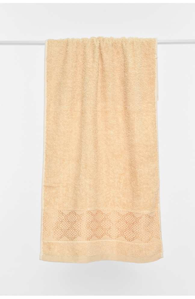 Полотенце для лица махровое бежевого цвета 196456L