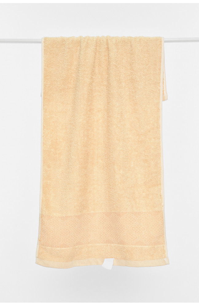 Полотенце для лица махровое бежевого цвета 196456L
